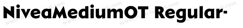 NiveaMediumOT Regular字体转换